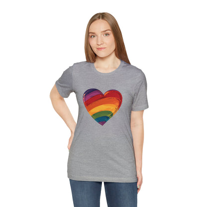 Cartoon Rainbow Heart - Unisex T-shirt