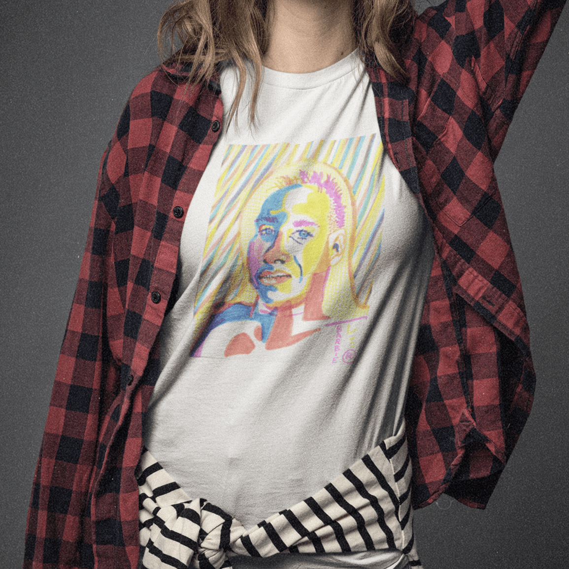 Alfred Portrait Tee | Remi Barbie Collection - T-Shirt - The Lucky Wombat