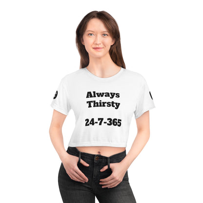 Always Thirsty - Crop Top - All Over Prints - The Lucky Wombat