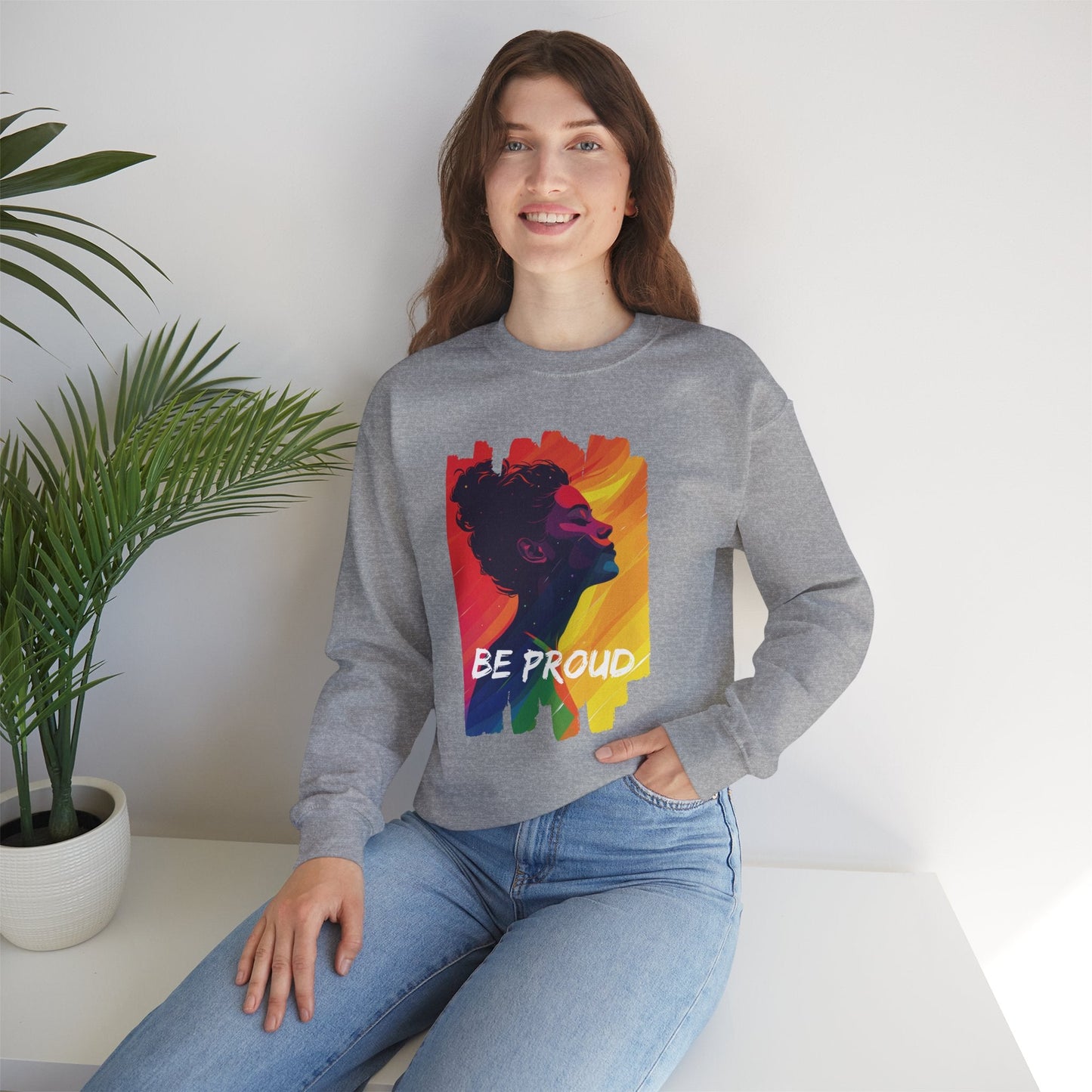 Be Proud V002 Unisex Sweatshirt - Sweatshirt - The Lucky Wombat