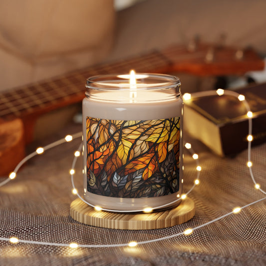 Bear Pride Forest Candle - Stained Glass Nature - Inspired Decor with Vivid Patterns | Twisted Tangle Forest Candle | Scented Soy Candle, 9oz - Home Decor - The Lucky Wombat