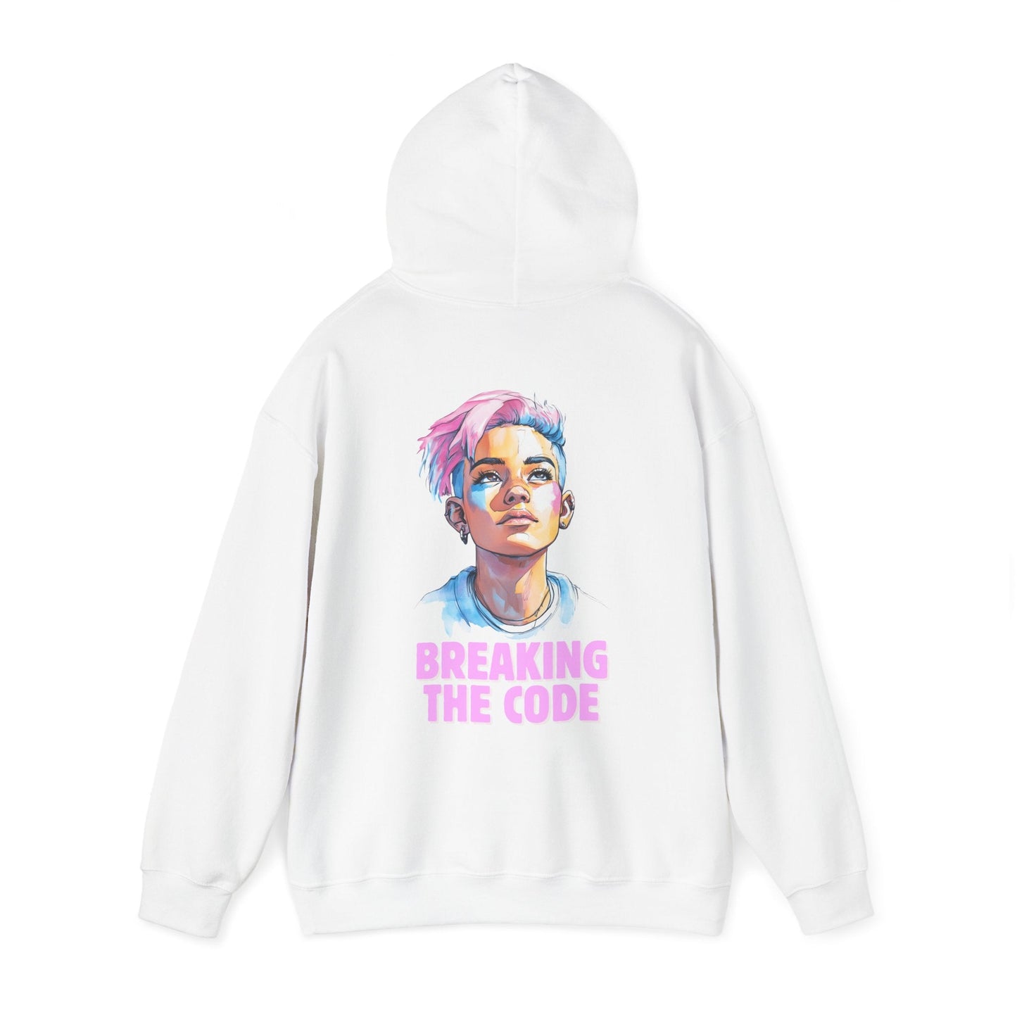 Breaking the Code - Trans Colors - Hoodie - Hoodie - The Lucky Wombat