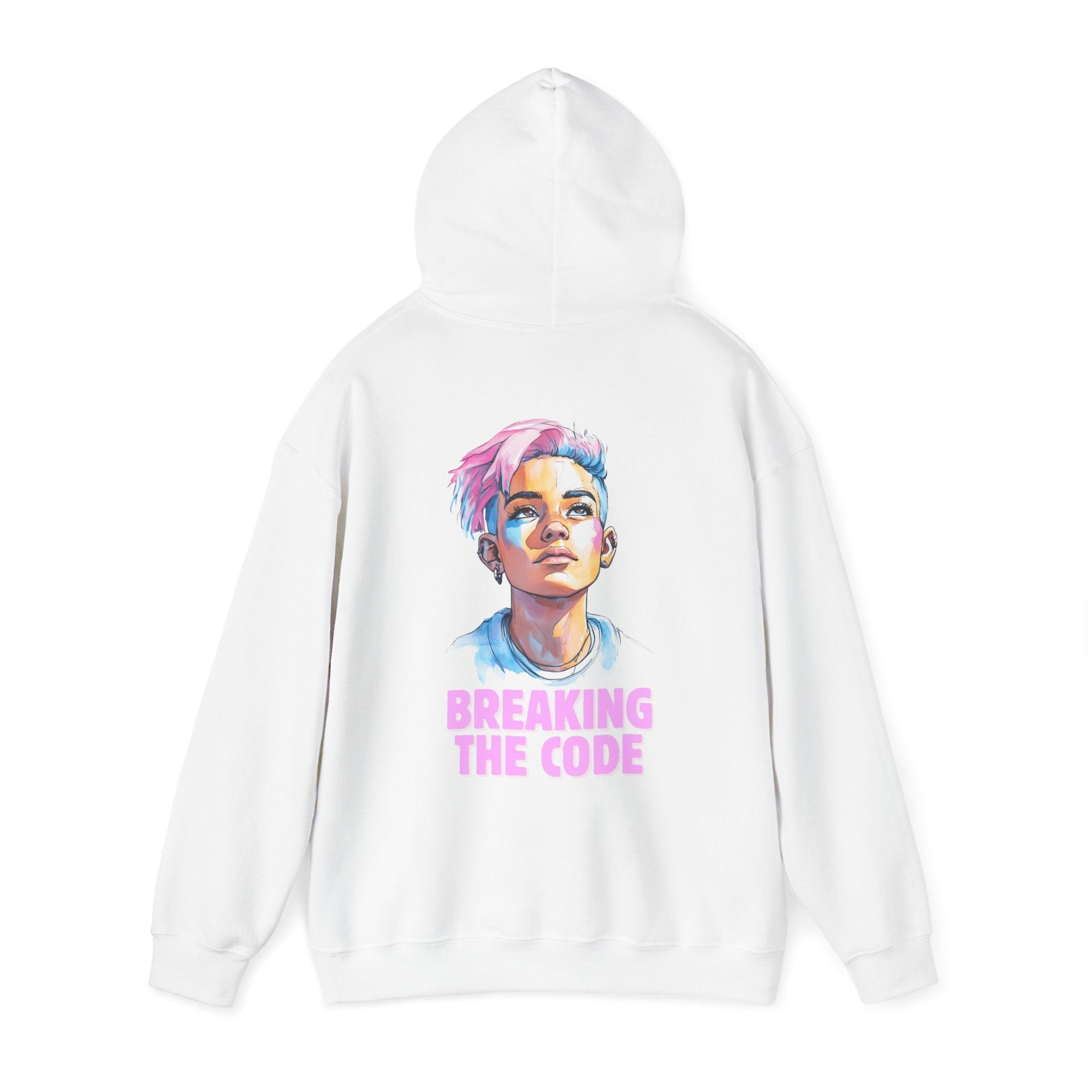 Breaking the Code - Trans Colors - Hoodie - Hoodie - The Lucky Wombat