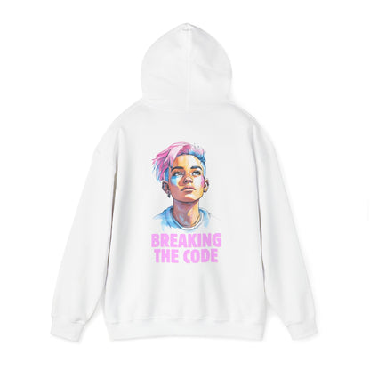 Breaking the Code - Trans Colors - Hoodie - Hoodie - The Lucky Wombat