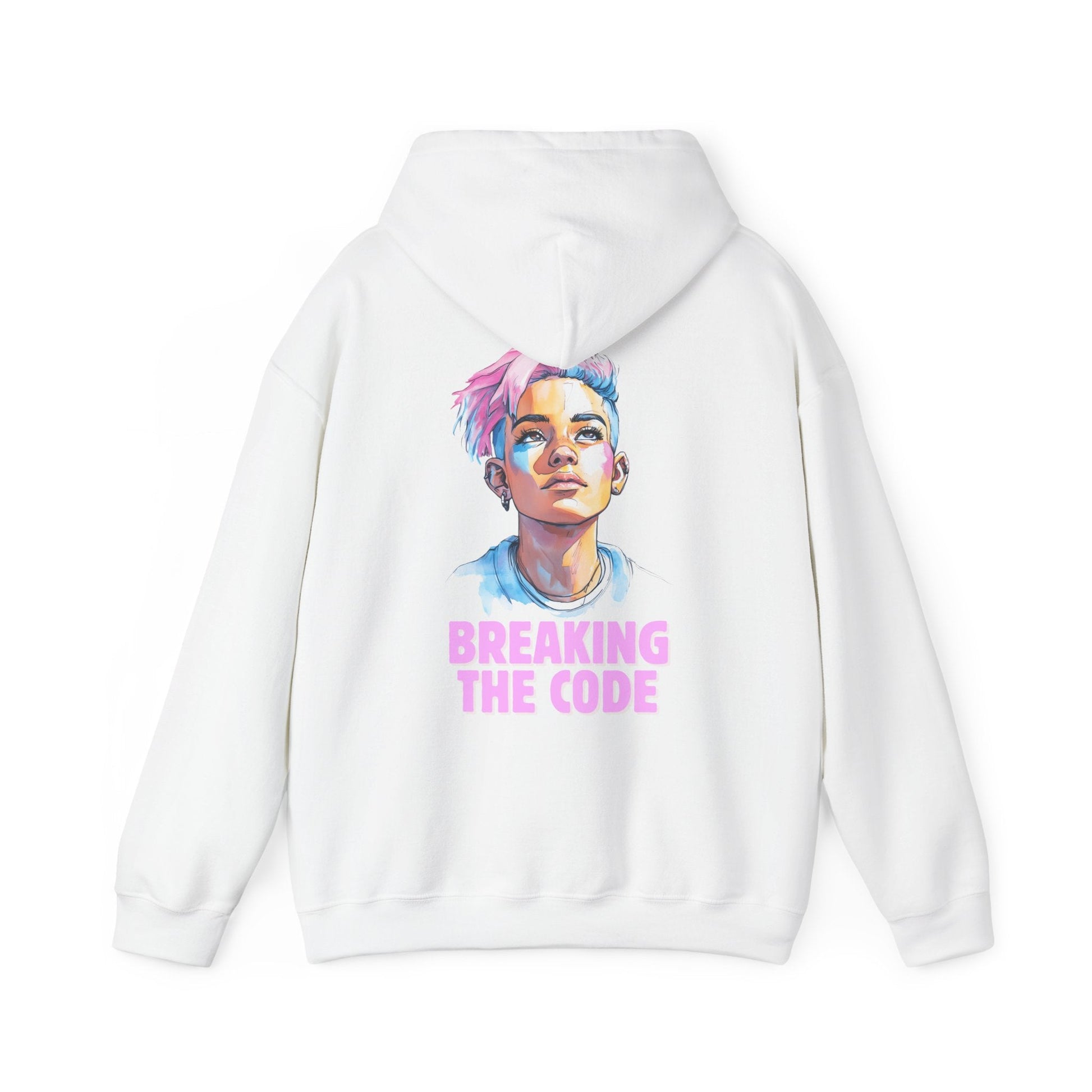 Breaking the Code - Trans Colors - Hoodie - Hoodie - The Lucky Wombat