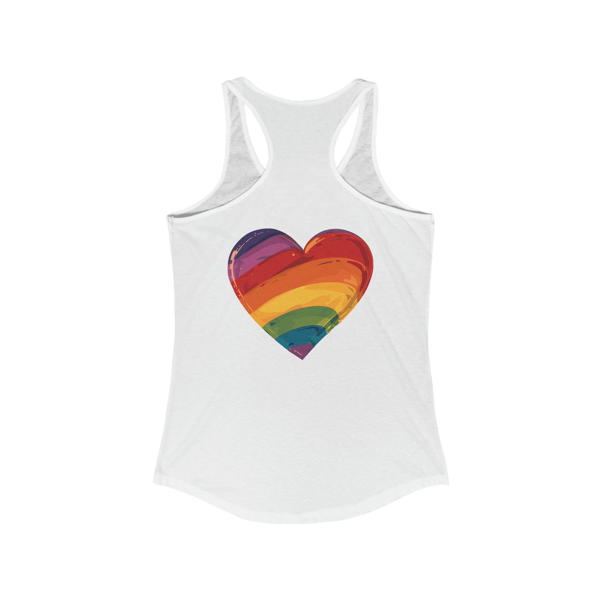 Cartoon Rainbow Heart - Women's Tank Top - Tank Top - The Lucky Wombat