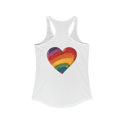 Cartoon Rainbow Heart - Women's Tank Top - Tank Top - The Lucky Wombat