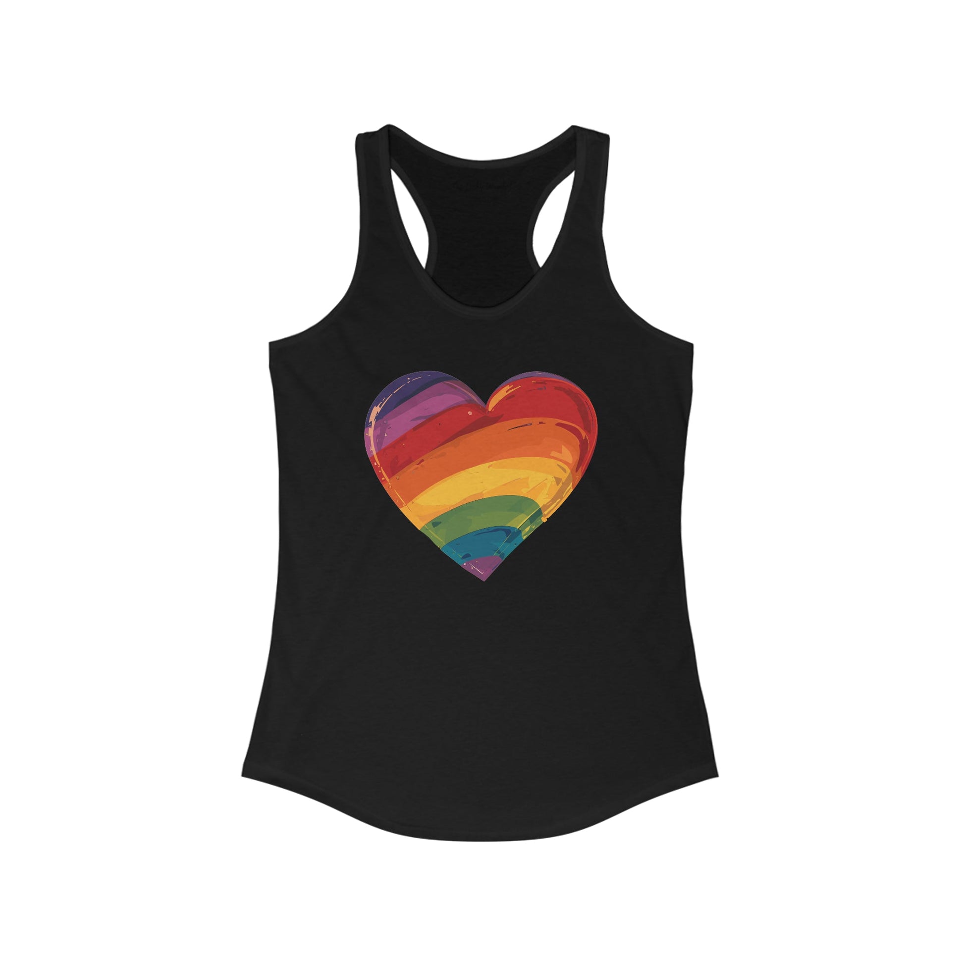 Cartoon Rainbow Heart - Women's Tank Top - Tank Top - The Lucky Wombat