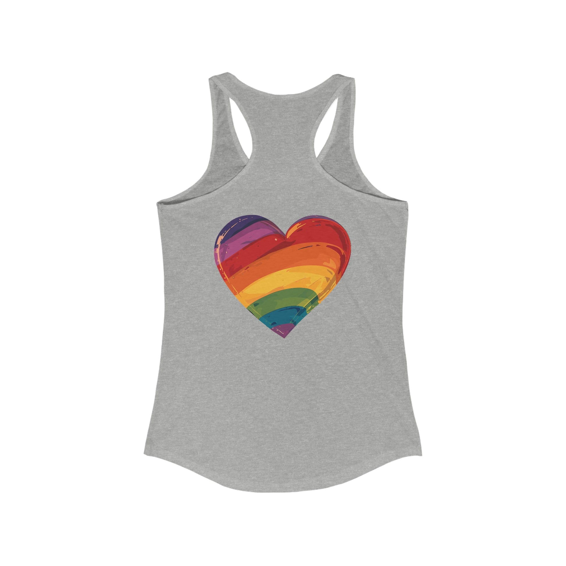 Cartoon Rainbow Heart - Women's Tank Top - Tank Top - The Lucky Wombat