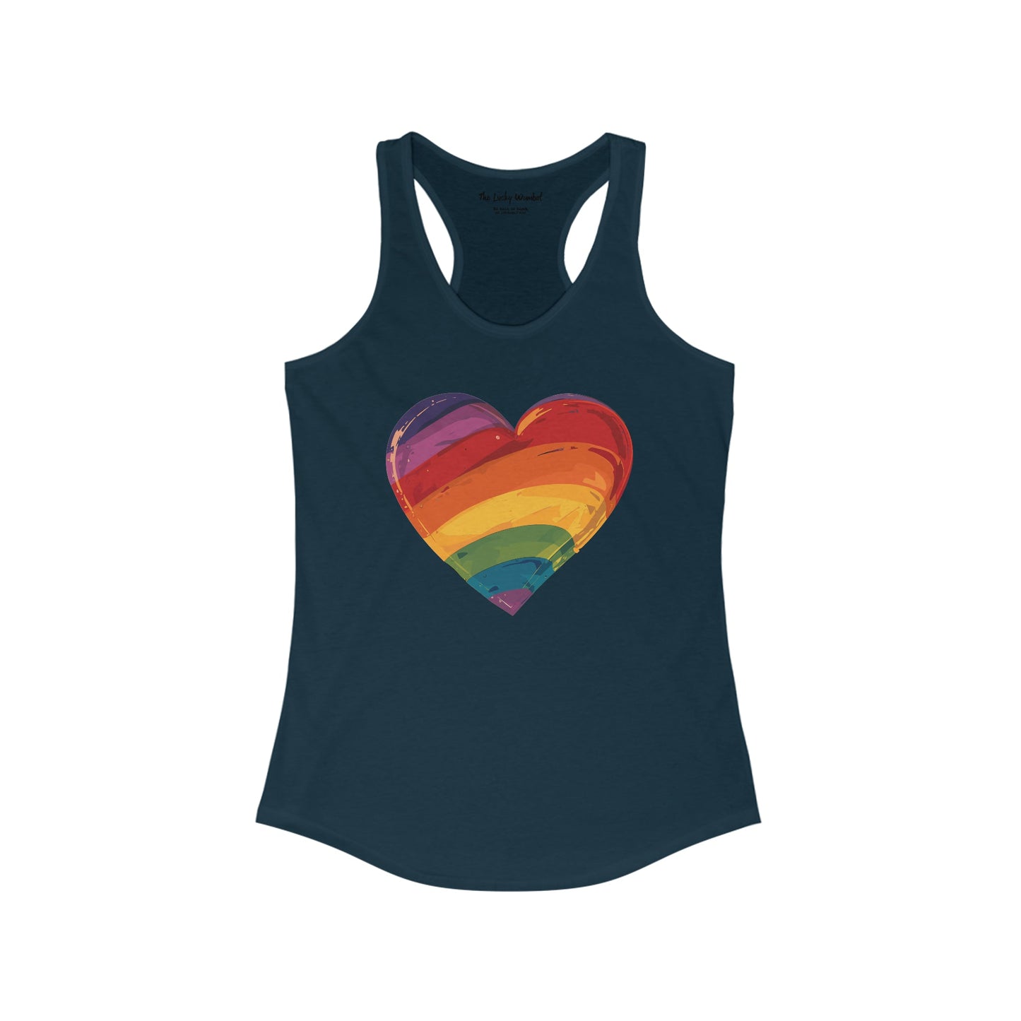 Cartoon Rainbow Heart - Women's Tank Top - Tank Top - The Lucky Wombat