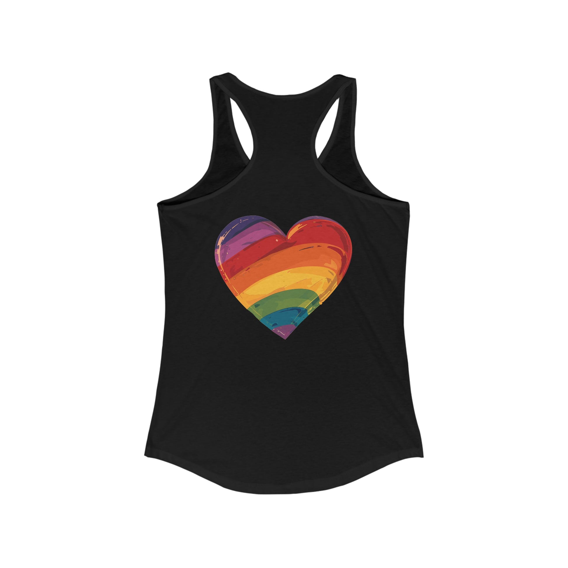 Cartoon Rainbow Heart - Women's Tank Top - Tank Top - The Lucky Wombat