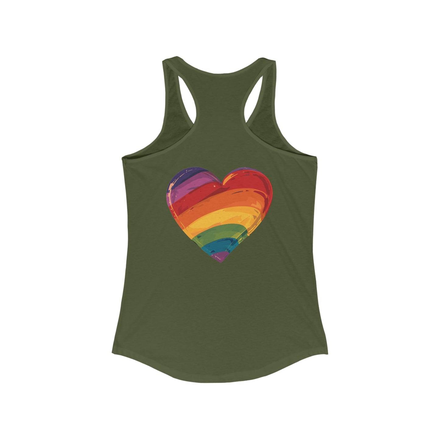 Cartoon Rainbow Heart - Women's Tank Top - Tank Top - The Lucky Wombat