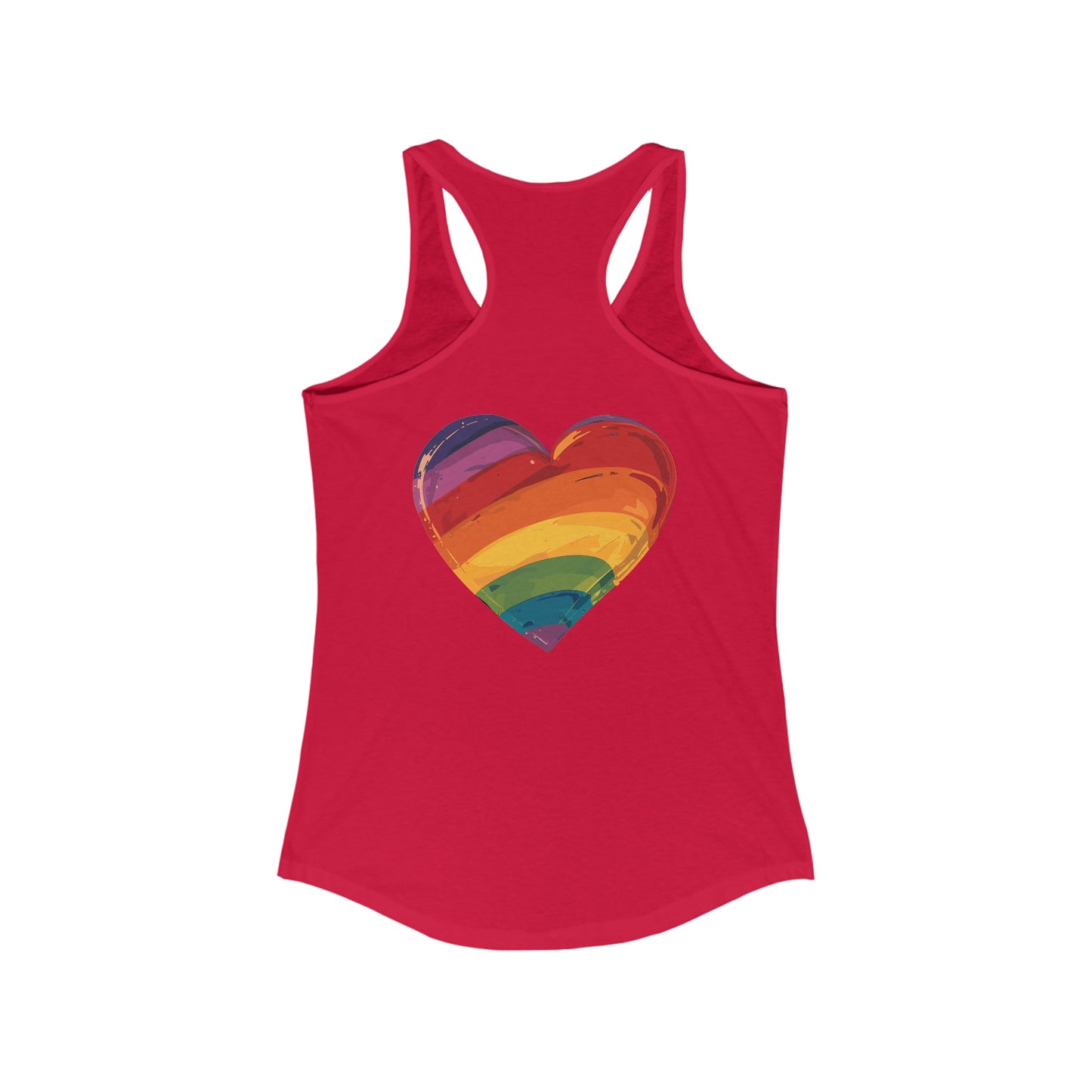 Cartoon Rainbow Heart - Women's Tank Top - Tank Top - The Lucky Wombat