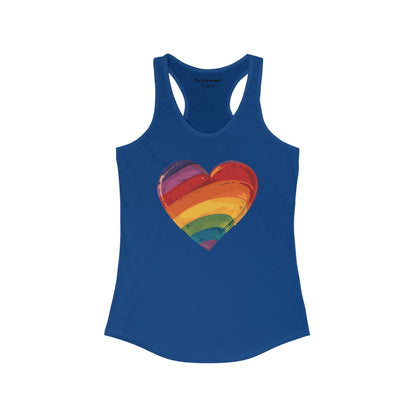 Cartoon Rainbow Heart - Women's Tank Top - Tank Top - The Lucky Wombat