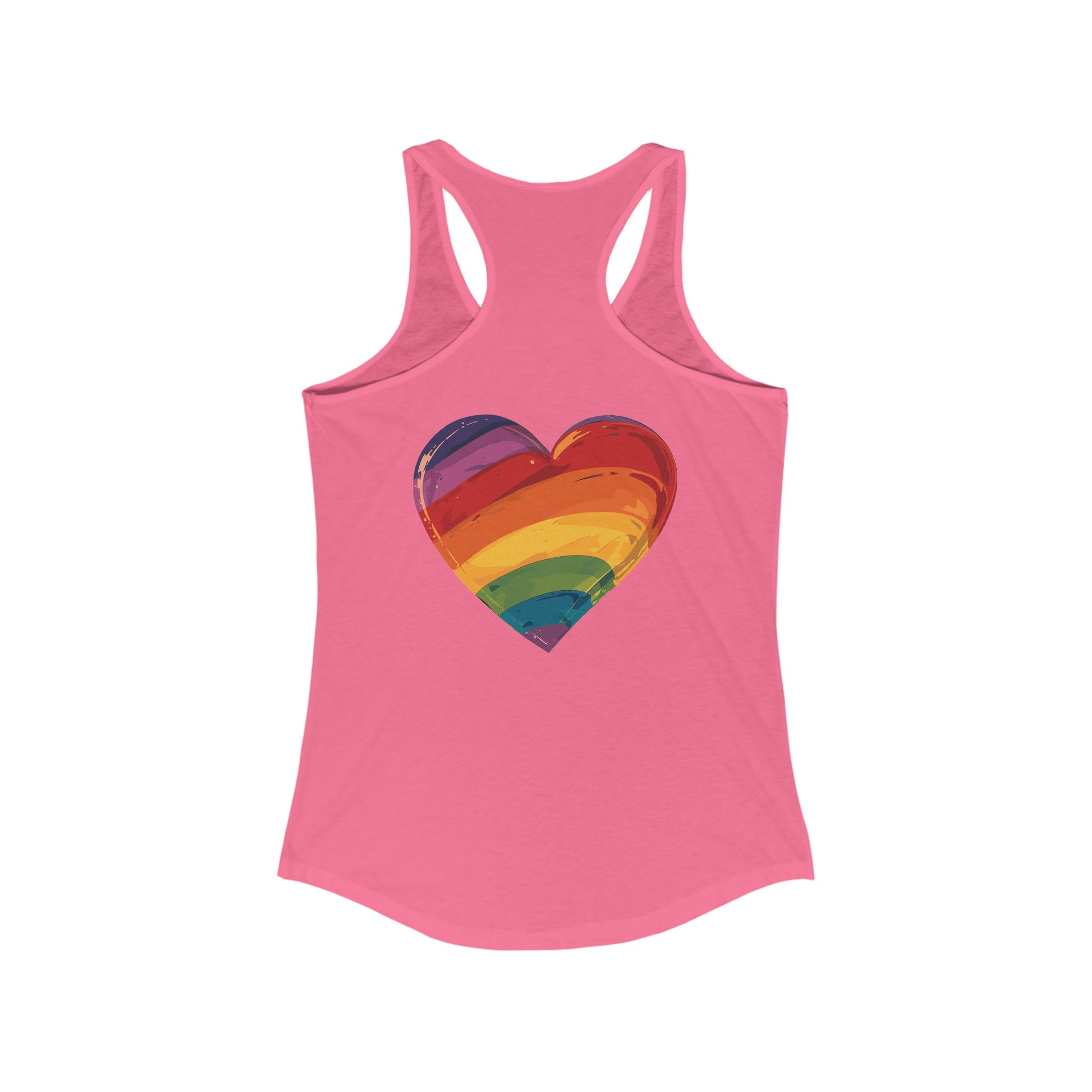 Cartoon Rainbow Heart - Women's Tank Top - Tank Top - The Lucky Wombat