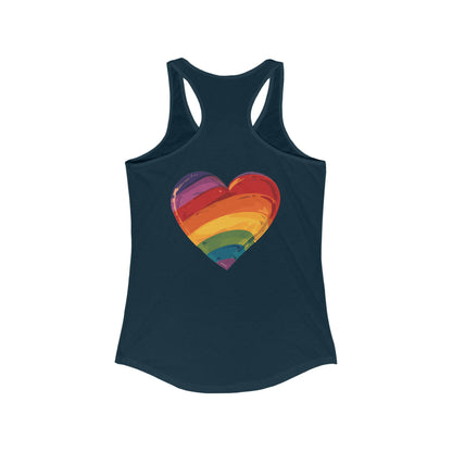 Cartoon Rainbow Heart - Women's Tank Top - Tank Top - The Lucky Wombat