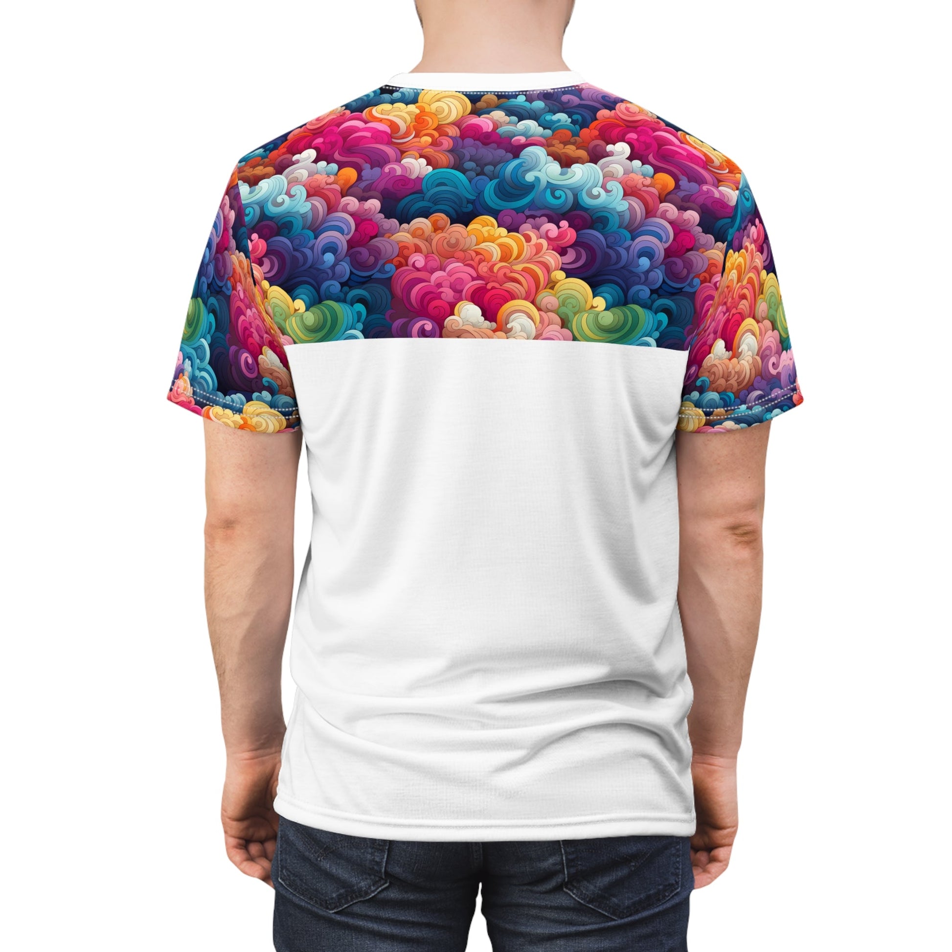 Colorful Clouds "Love" - Unisex T-shirt - All Over Prints - The Lucky Wombat