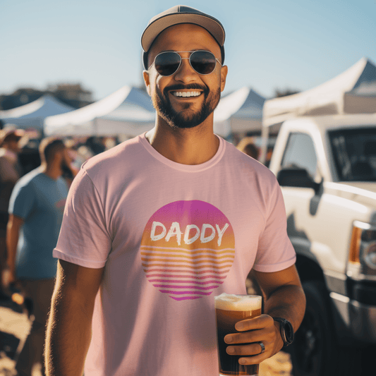 Daddy Unisex T-shirt - Sunrise - T-Shirt - The Lucky Wombat