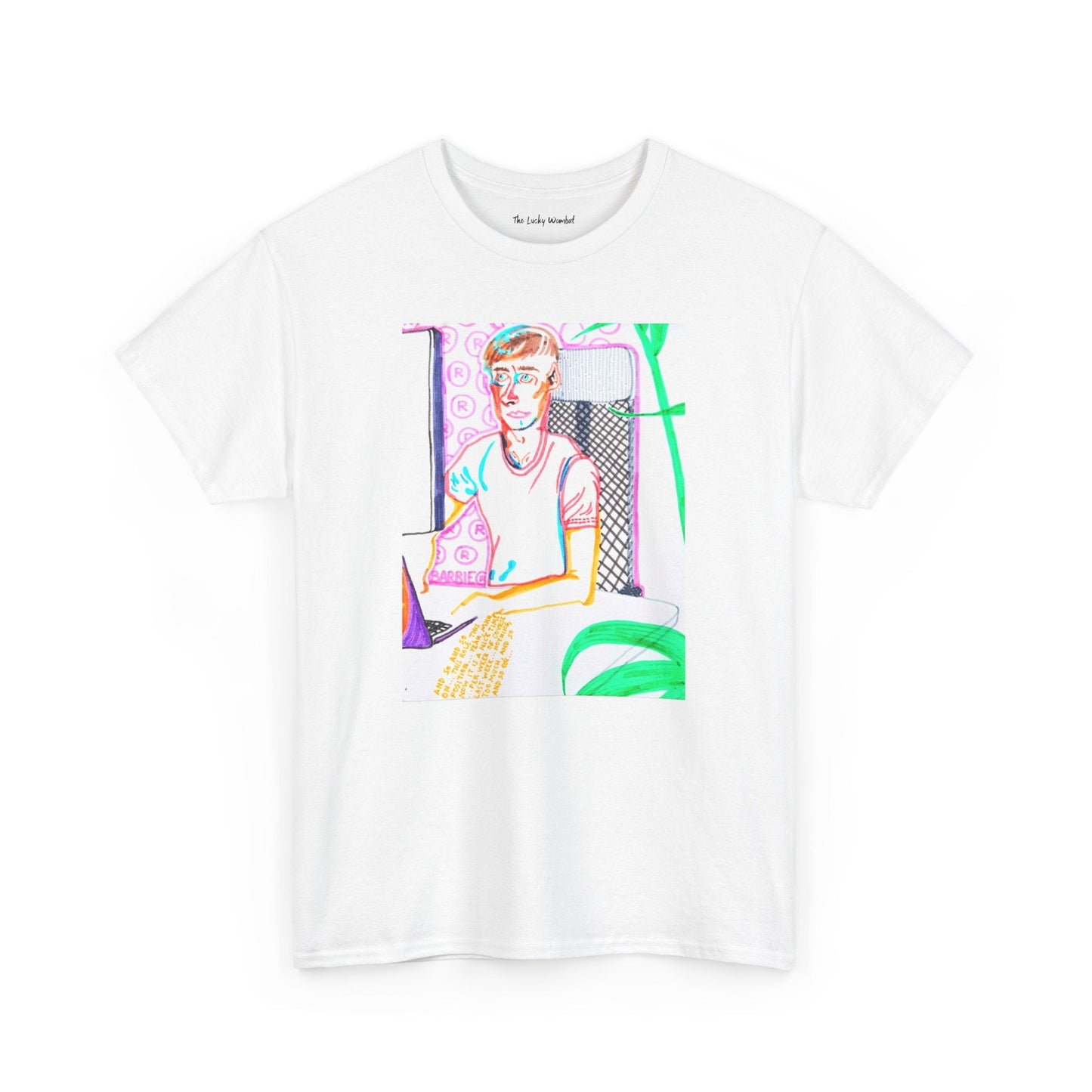 Erik Portrait Tee | Remi Barbie Collection - T-Shirt - The Lucky Wombat