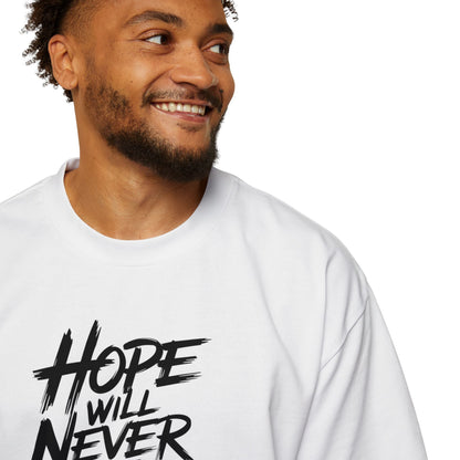 "Hope Will Never Be Silent" Oversize Tee – Harvey Milk Quote - T-Shirt - The Lucky Wombat