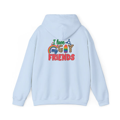 I Love My Gay Friends Hoodie - Hoodie - The Lucky Wombat