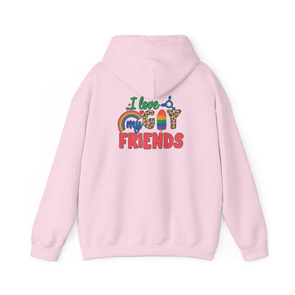 I Love My Gay Friends Hoodie - Hoodie - The Lucky Wombat