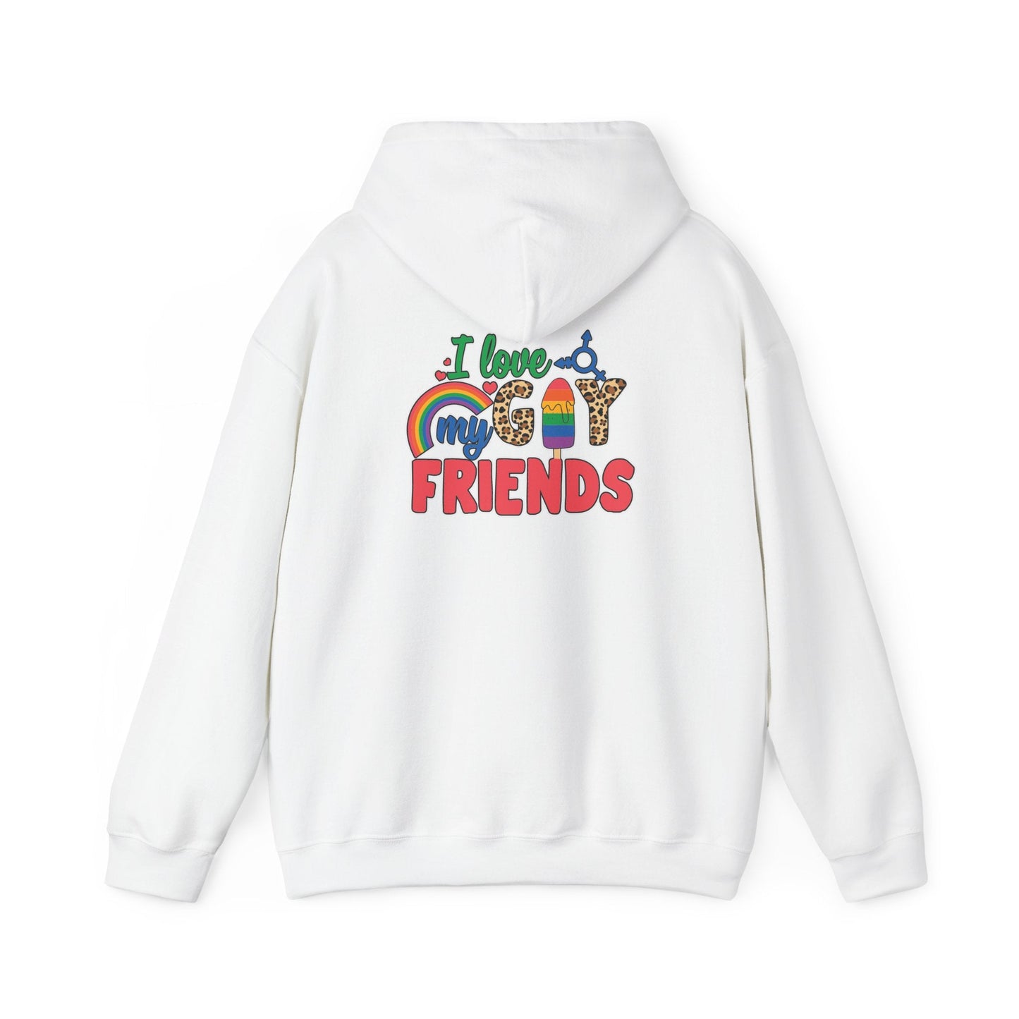 I Love My Gay Friends Hoodie - Hoodie - The Lucky Wombat