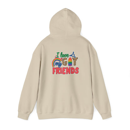 I Love My Gay Friends Hoodie - Hoodie - The Lucky Wombat