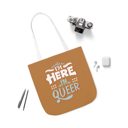 I'm Here , I'm Queer - Tote Bag - Accessories - The Lucky Wombat