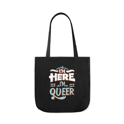 I'm Here , I'm Queer - Tote Bag - Accessories - The Lucky Wombat