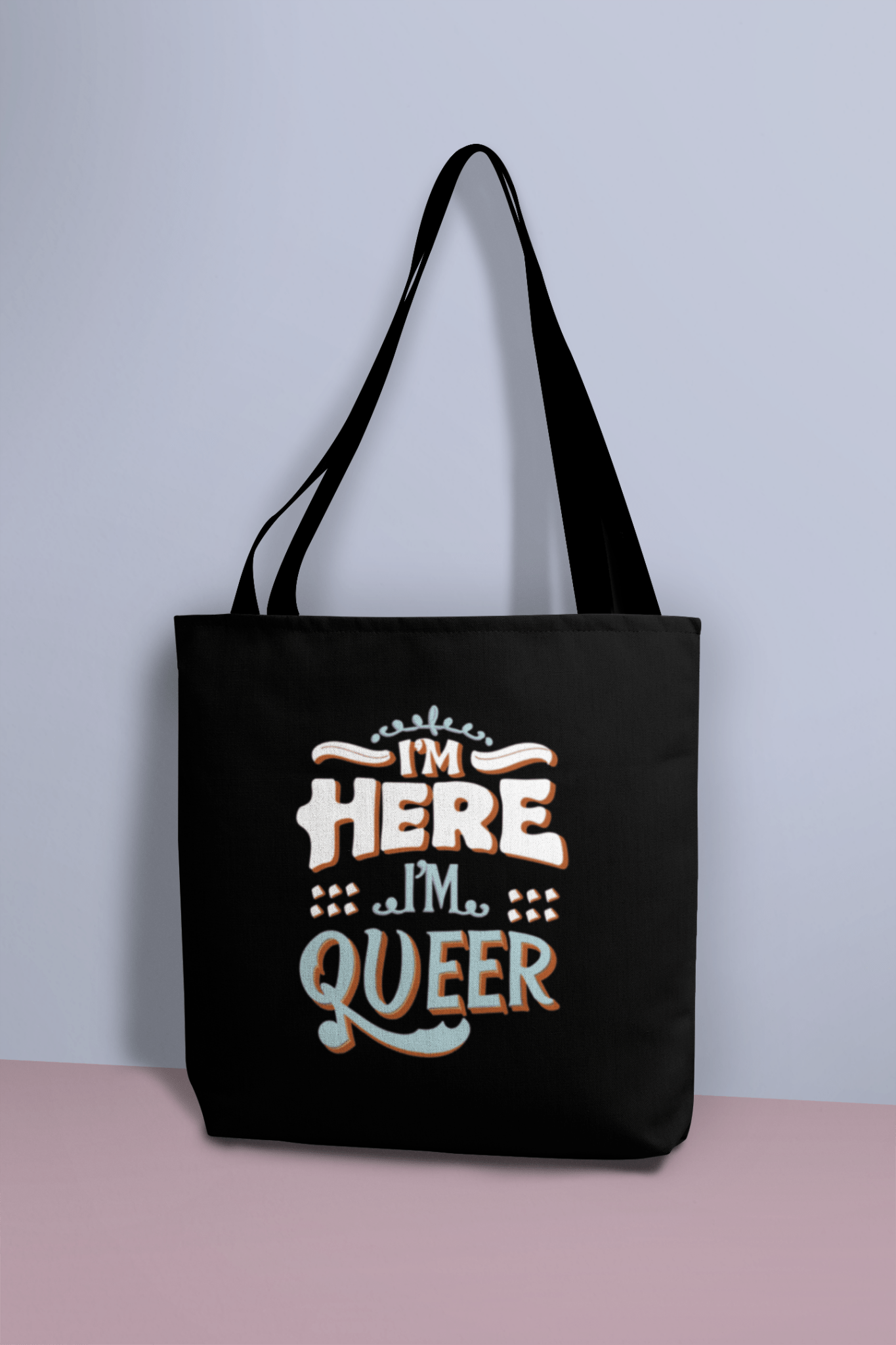 I'm Here , I'm Queer - Tote Bag - Accessories - The Lucky Wombat