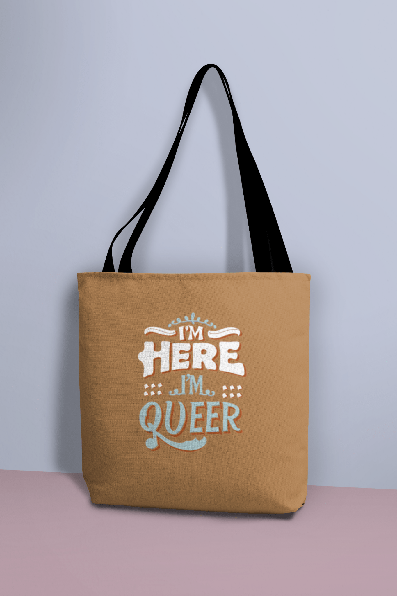 I'm Here , I'm Queer - Tote Bag - Accessories - The Lucky Wombat