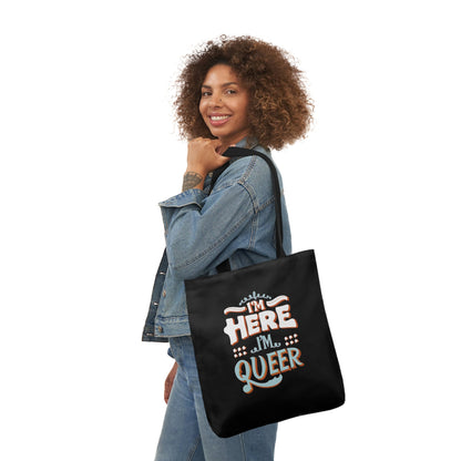 I'm Here , I'm Queer - Tote Bag - Accessories - The Lucky Wombat