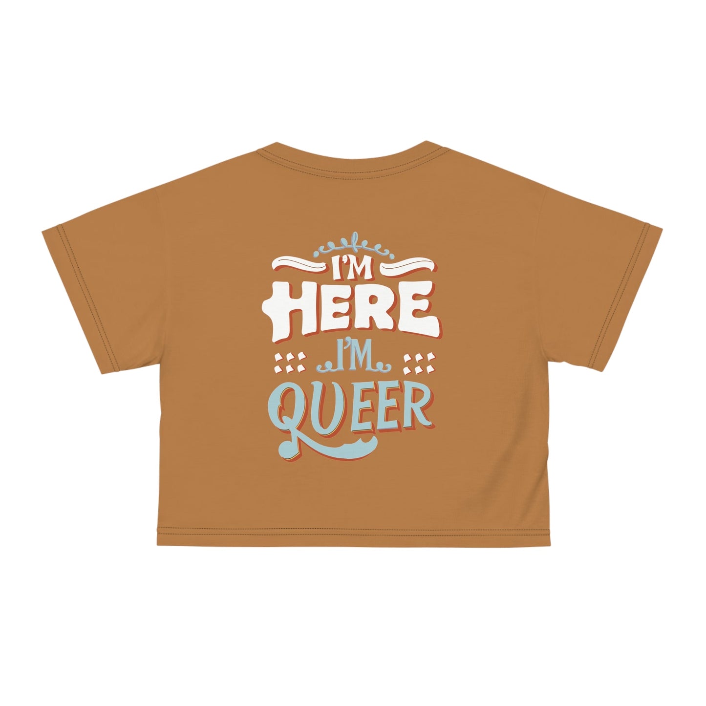 I'm Here,I'm Queer! Crop Top - All Over Prints - The Lucky Wombat