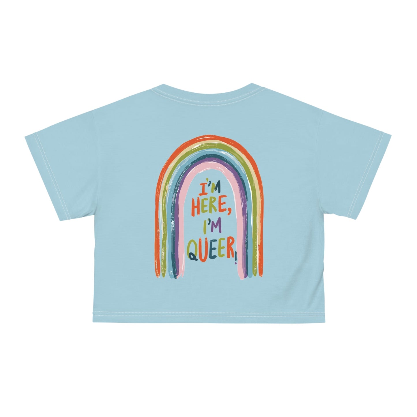 I'm Here,I'm Queer! - Crop Top - All Over Prints - The Lucky Wombat