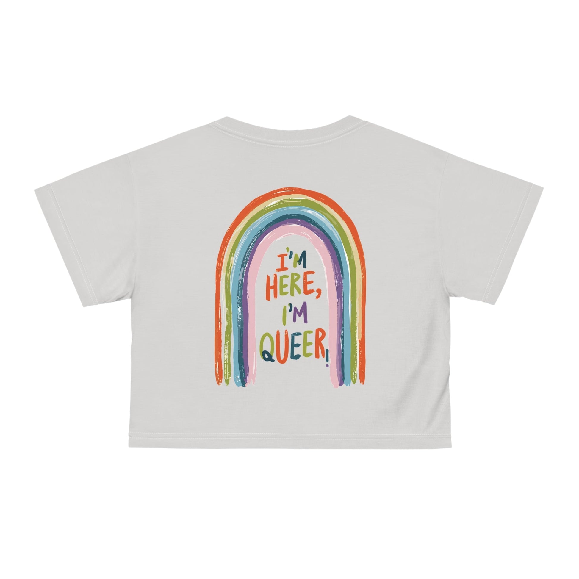 I'm Here,I'm Queer! - Crop Top - All Over Prints - The Lucky Wombat