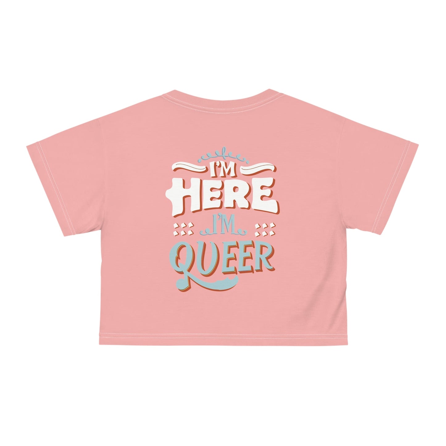 I'm Here,I'm Queer! Crop Top - All Over Prints - The Lucky Wombat