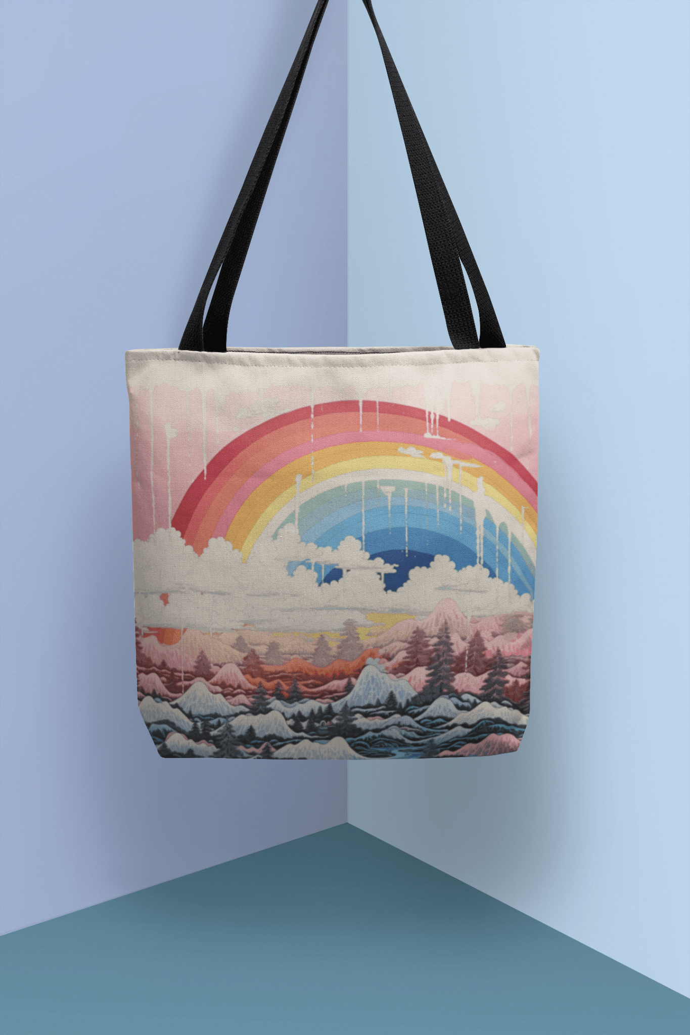 Japanese Rainbow Tote Bag - Accessories - The Lucky Wombat