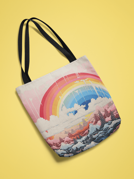 Japanese Rainbow Tote Bag - Accessories - The Lucky Wombat