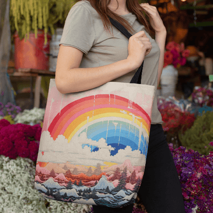 Japanese Rainbow Tote Bag - Accessories - The Lucky Wombat