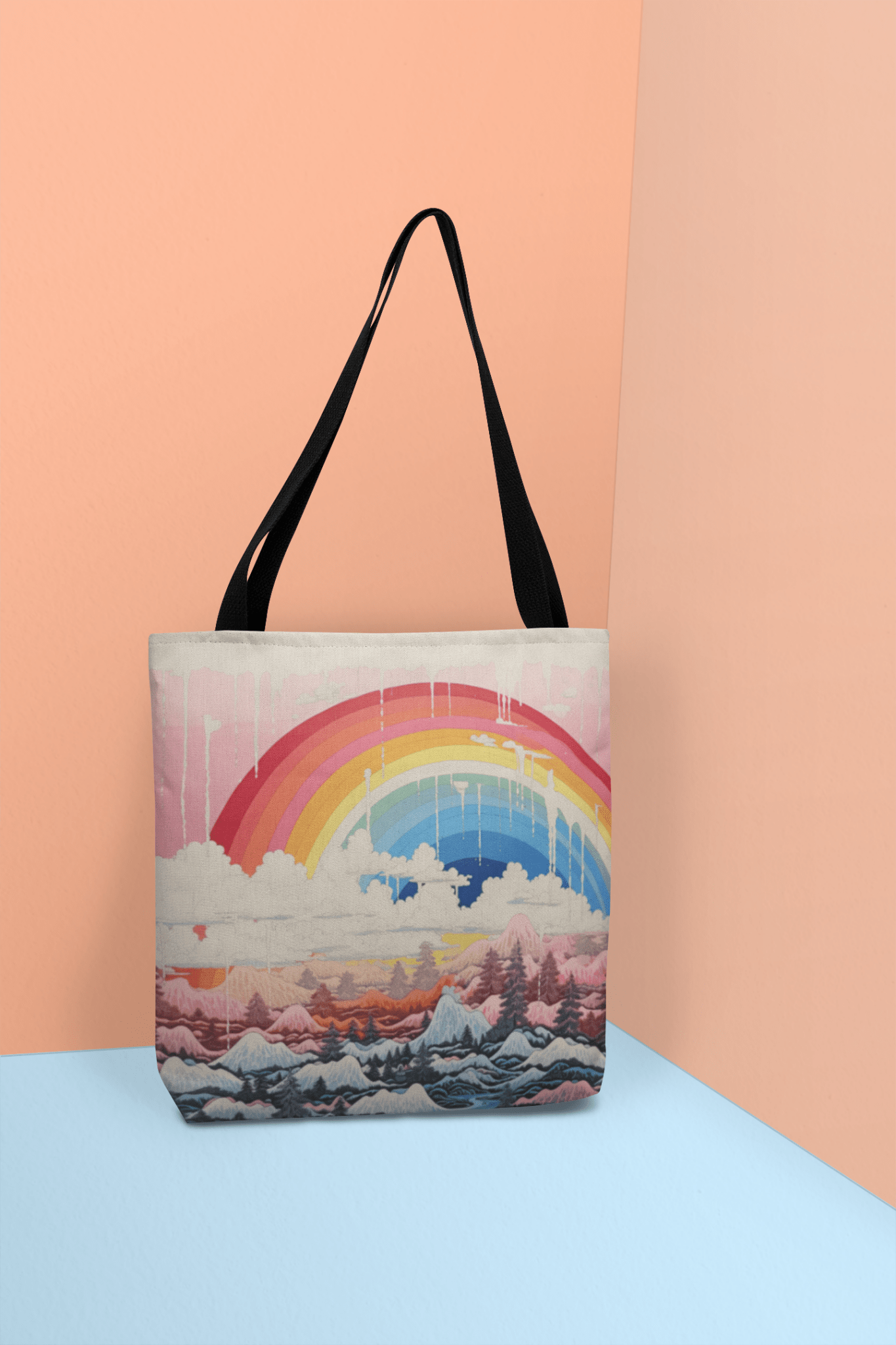 Japanese Rainbow Tote Bag - Accessories - The Lucky Wombat