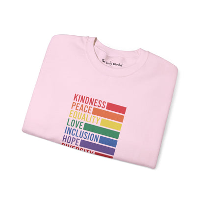 Kindness Peace Sweatshirt - Sweatshirt - The Lucky Wombat