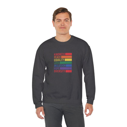 Kindness Peace Sweatshirt - Sweatshirt - The Lucky Wombat