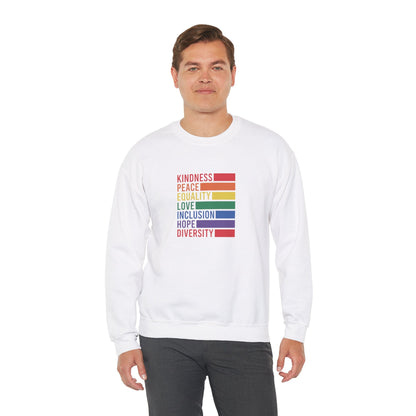 Kindness Peace Sweatshirt - Sweatshirt - The Lucky Wombat