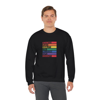 Kindness Peace Sweatshirt - Sweatshirt - The Lucky Wombat