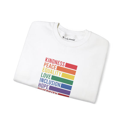 Kindness Peace Sweatshirt - Sweatshirt - The Lucky Wombat