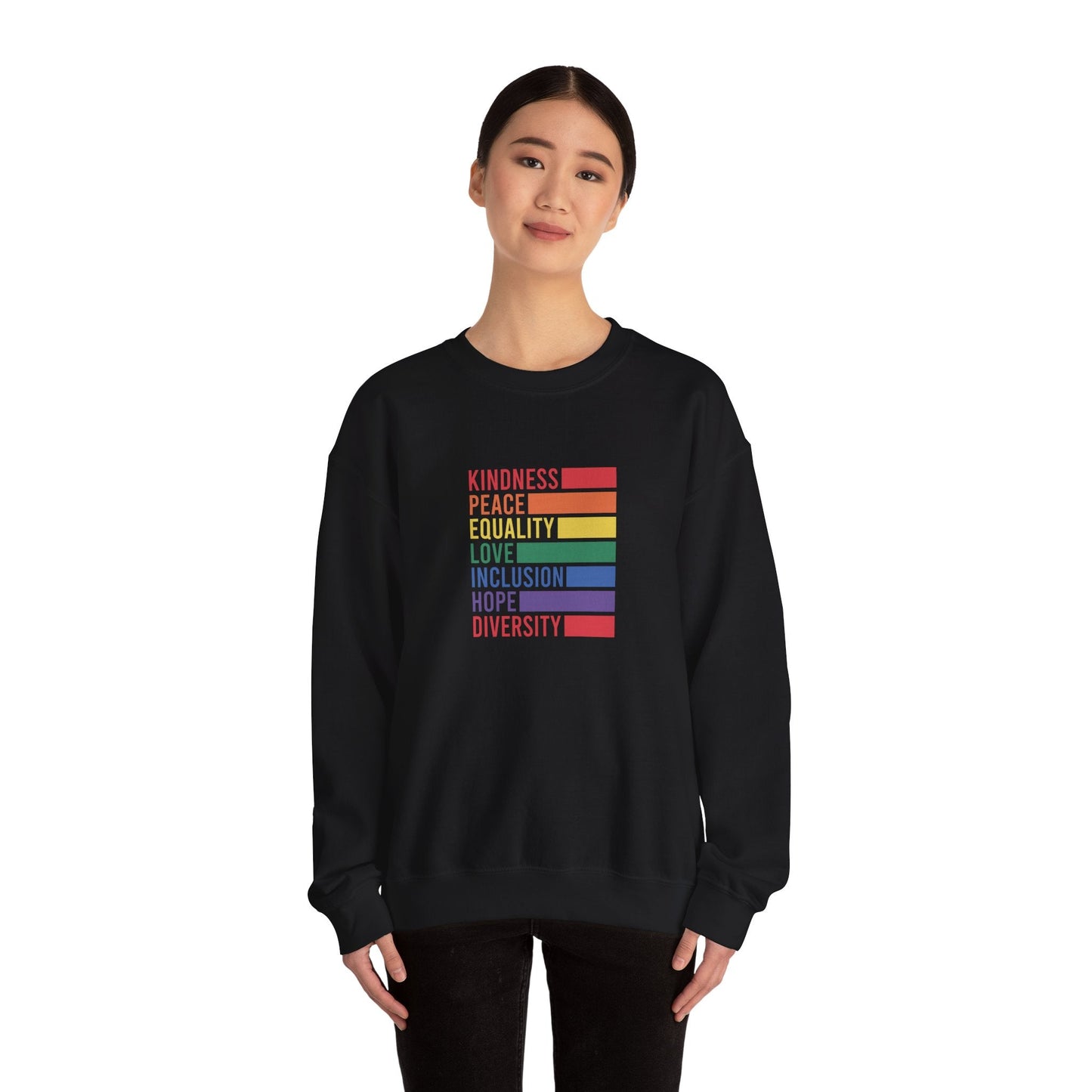 Kindness Peace Sweatshirt - Sweatshirt - The Lucky Wombat