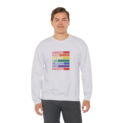 Kindness Peace Sweatshirt - Sweatshirt - The Lucky Wombat