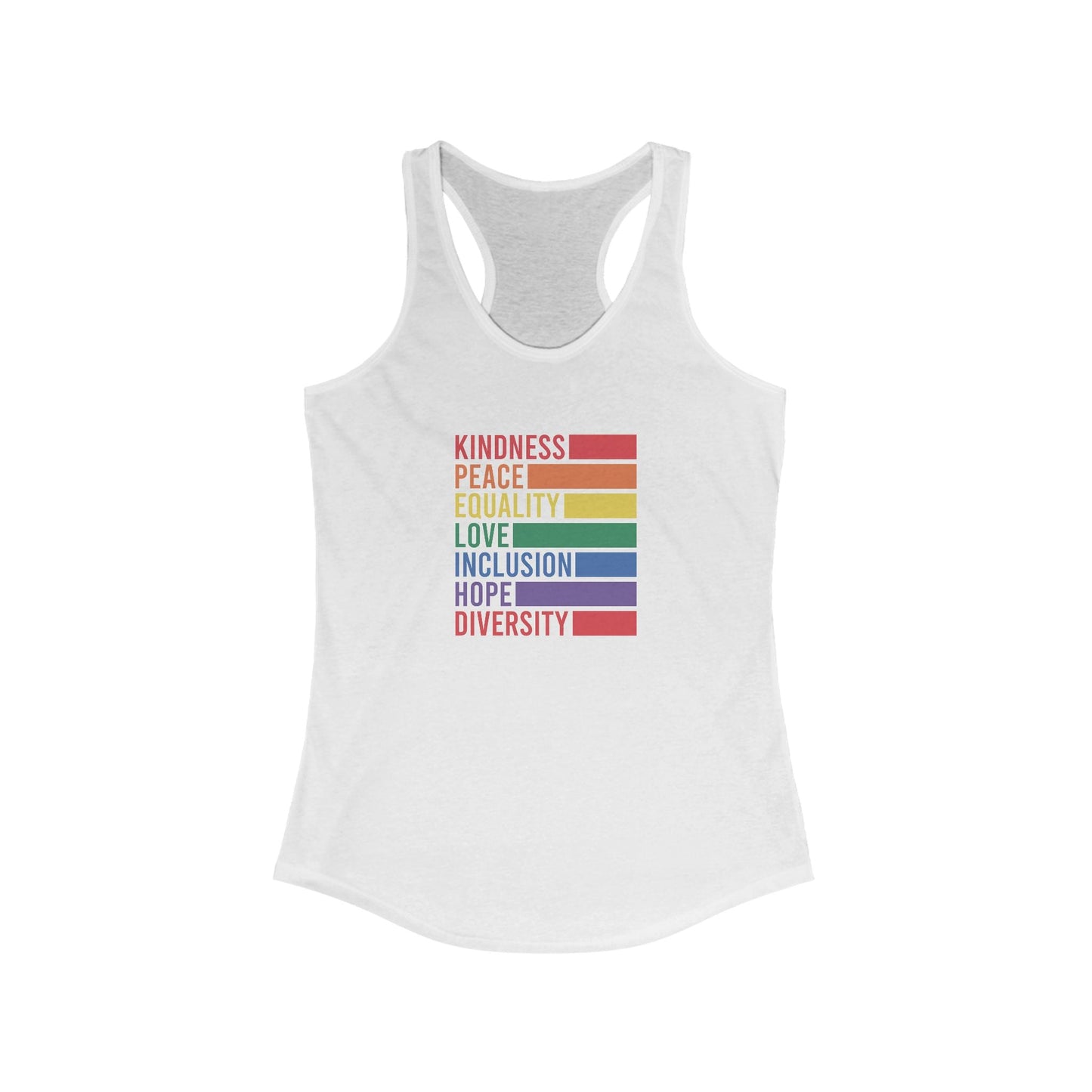 Kindness Peace Tank Top - Tank Top - The Lucky Wombat