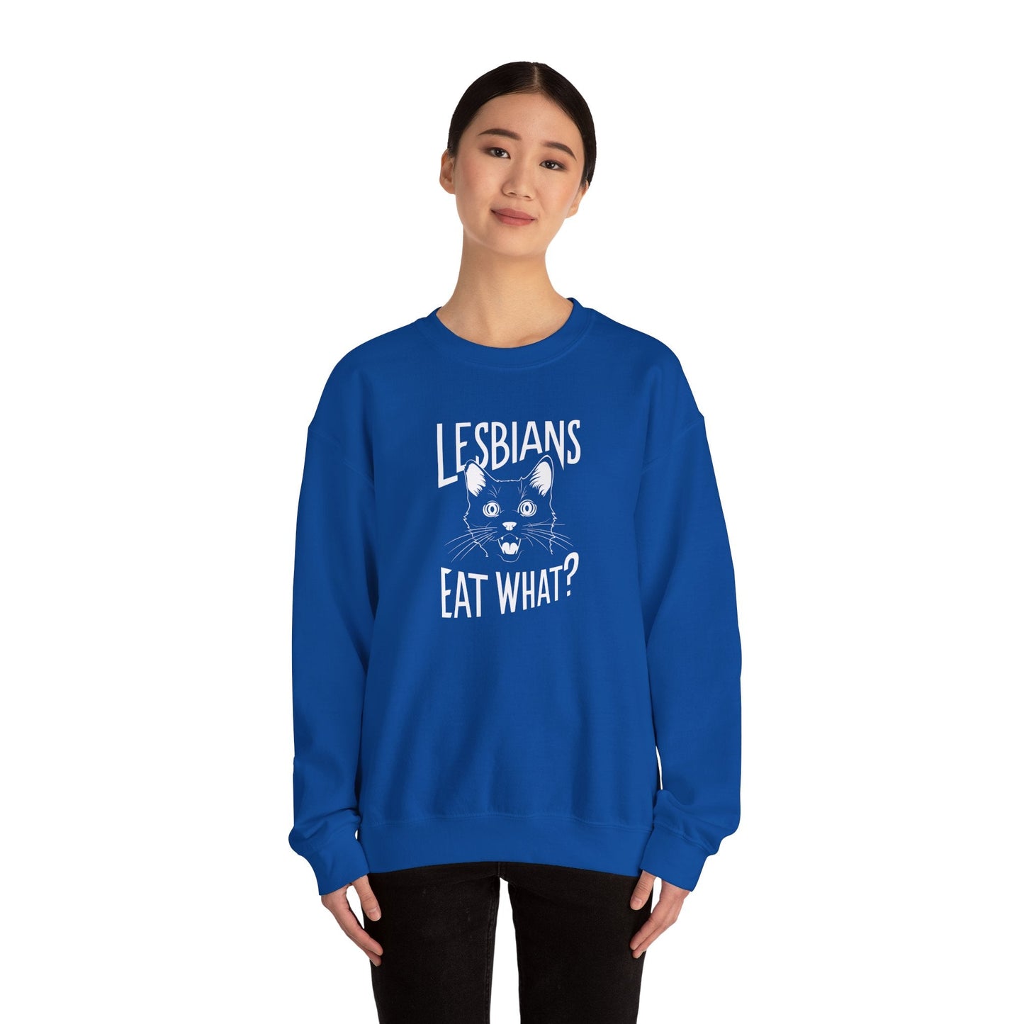 Lesbians Eat What LGBTQ Sweatshirt - Sweatshirt - The Lucky Wombat